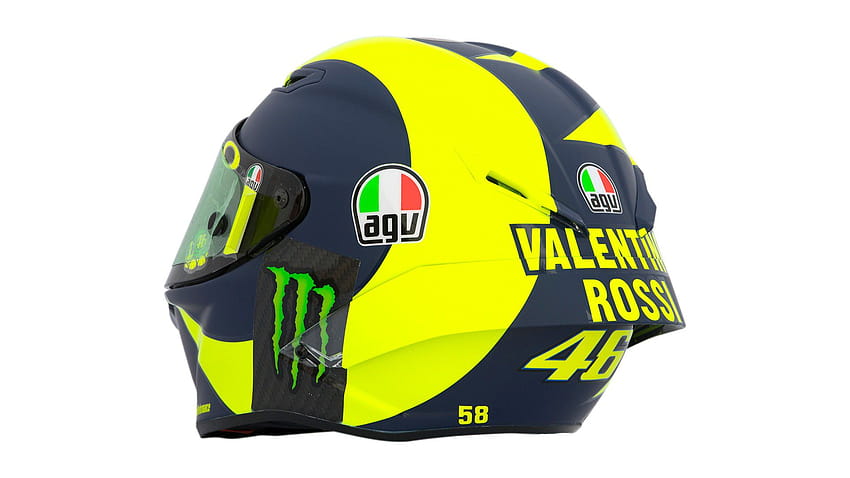 Valentino Rossi's 2018 AGV Pista GP R Helmet Unveiled In Qatar, agv helmet HD wallpaper