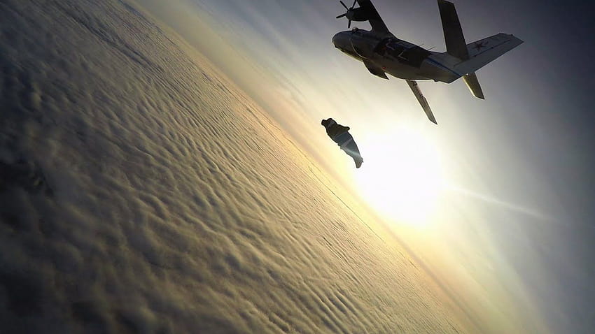 military wingsuit wallpaper