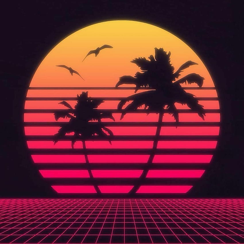 Ergebnis für Miami Vice Ästhetik, Miami Vice Retro HD-Handy-Hintergrundbild