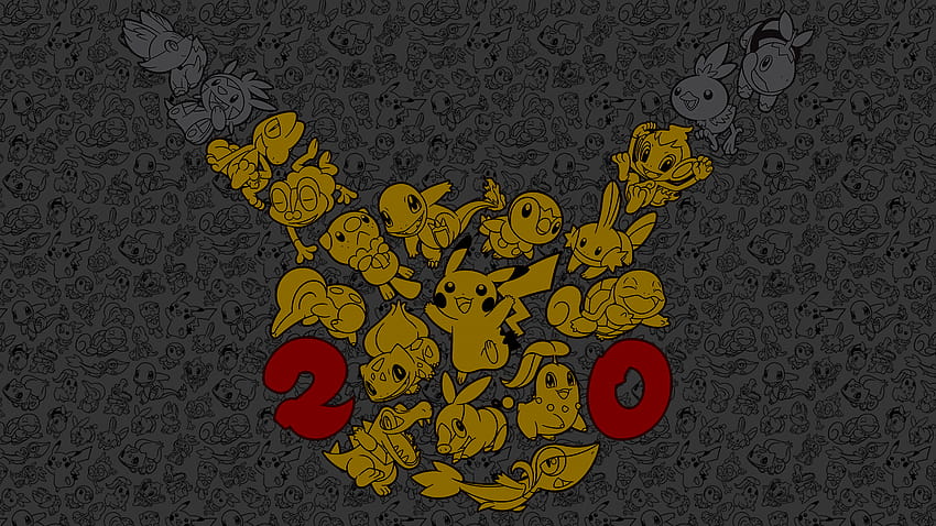 Pokemon 20th Anniversary Darker : pokemon HD wallpaper