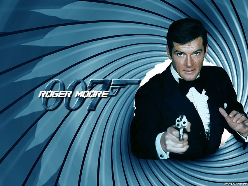 Roger Moore como James Bond fondo de pantalla