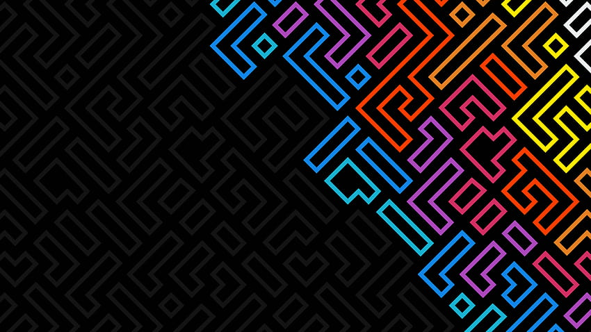 3840x2160 Minimalistic Shapes Dark Neon , Backgrounds, and, neon shapes HD wallpaper