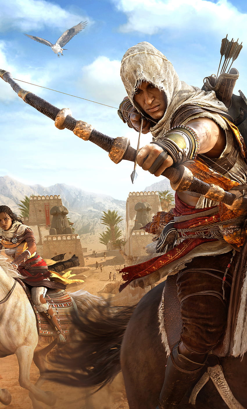Assassin Creed Origins Untuk Seluler, bayek seluler wallpaper ponsel HD