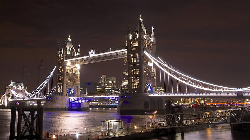 45 La vista nocturna más increíble del Tower Bridge, Londres, Tower Bridge Londres fondo de pantalla