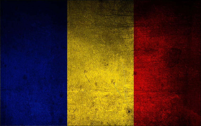 1 bandiera rumena, bandiera romania Sfondo HD