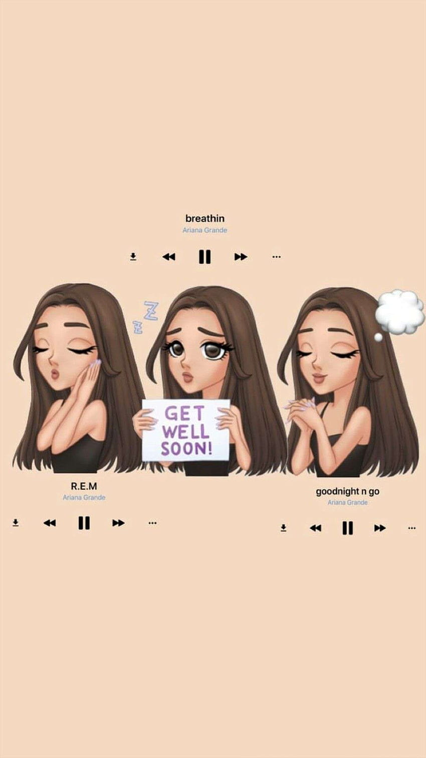 Ariana Grande Cartoon, women cartoon pics HD phone wallpaper