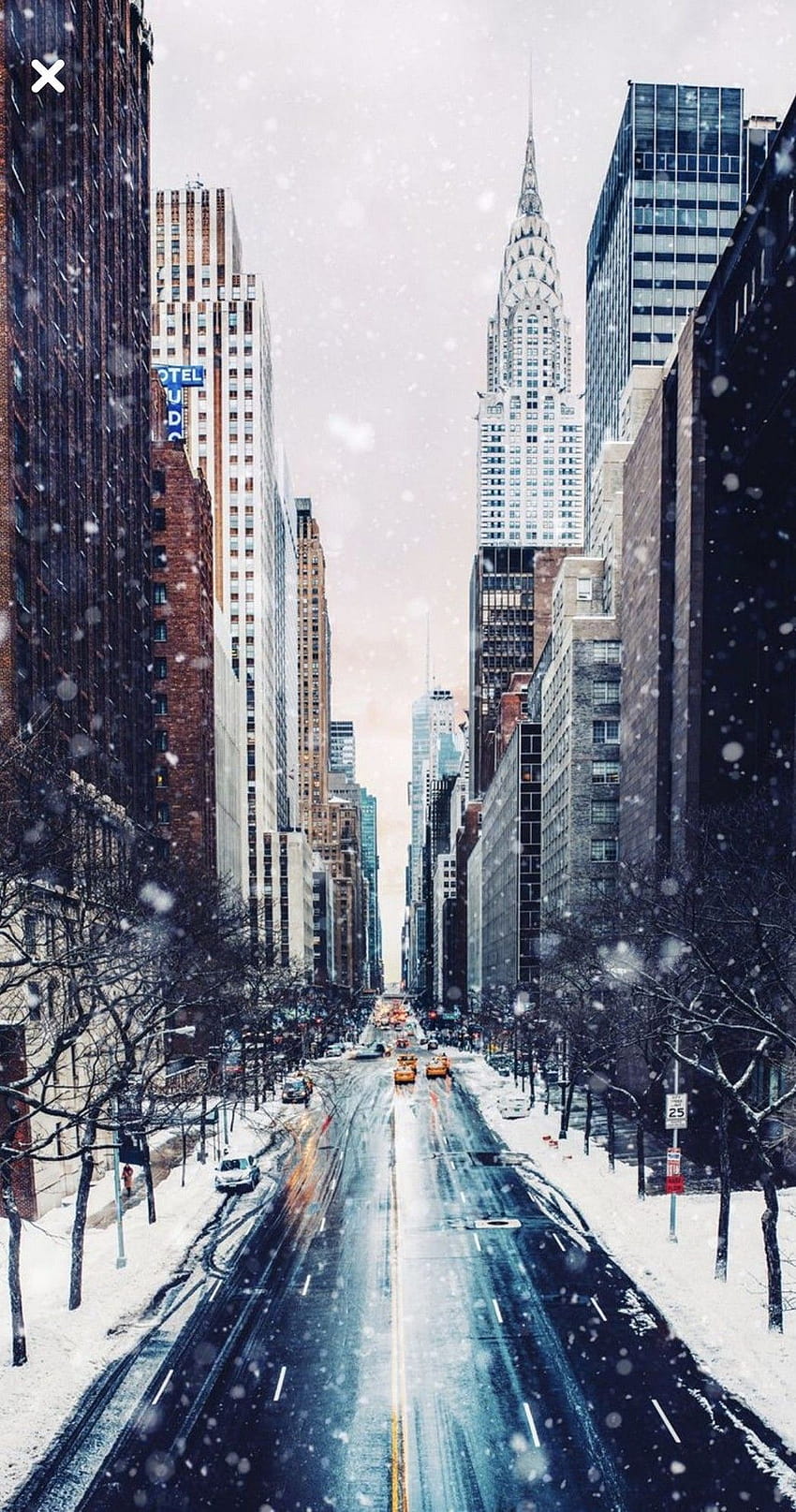 NYC Winter Iphone、美的NYC HD電話の壁紙