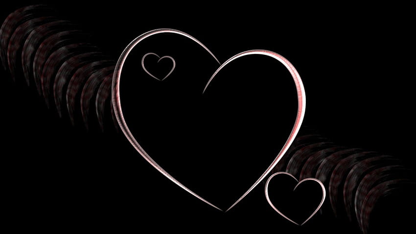 1920x1080 heart, patterns, smoke, black, black heart HD wallpaper | Pxfuel
