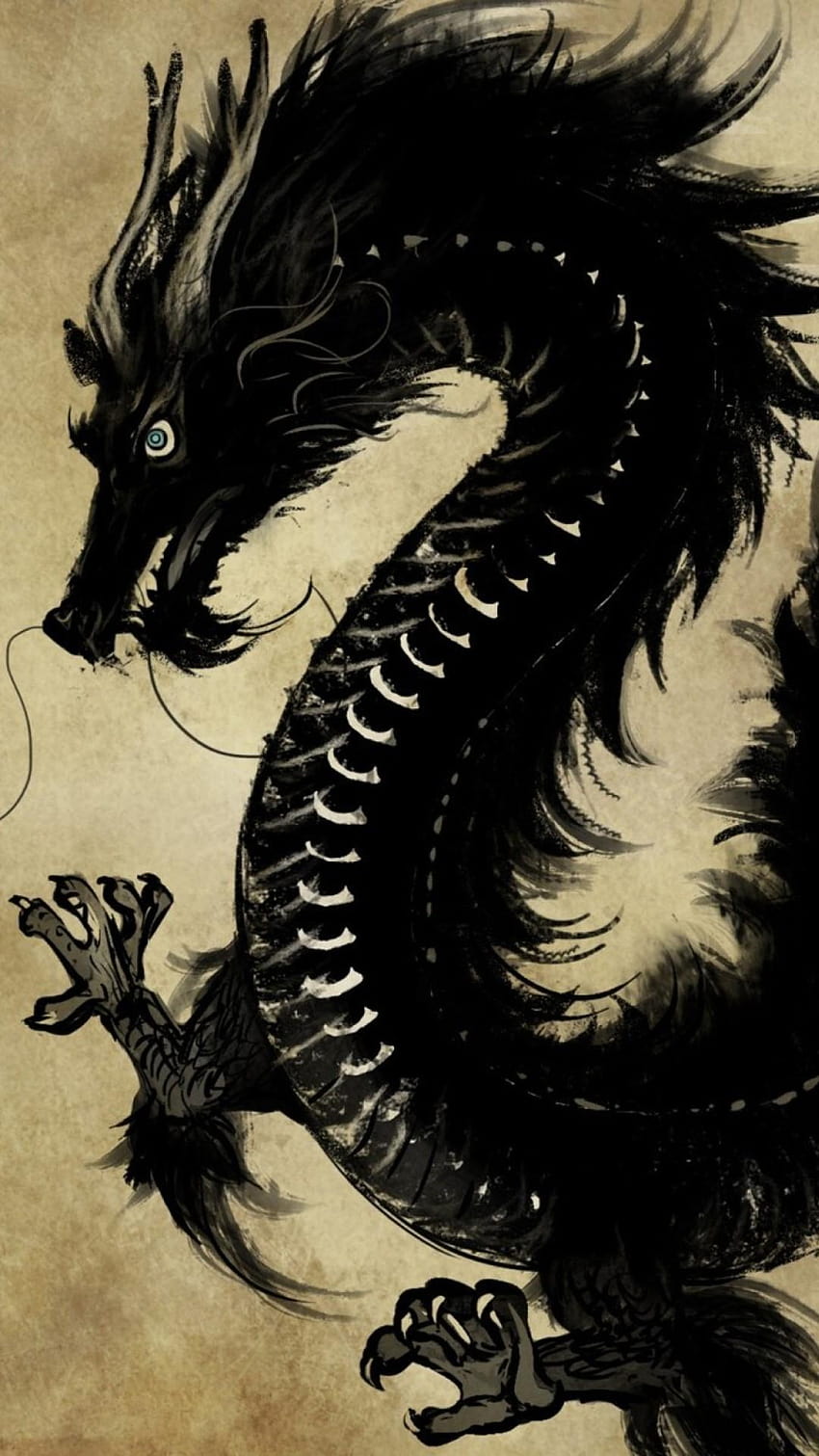 7 Asian Dragon, chinese painting eastern dragon HD phone wallpaper