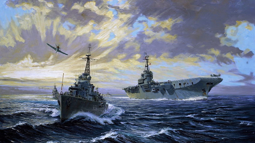 Navires de la marine américaine, destroyers Fond d'écran HD
