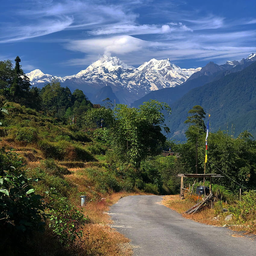 ITAP von Kanchenjunga von Dzongu, Sikkim aus gesehen HD-Handy-Hintergrundbild