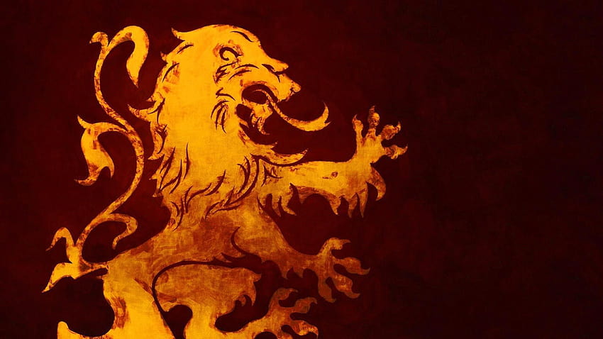 A Song Of Ice And Fire, Game Of Thrones, House Lannister, Lion, Sigils / and Mobile Backgrounds, ไฟและสิงโตน้ำแข็ง วอลล์เปเปอร์ HD