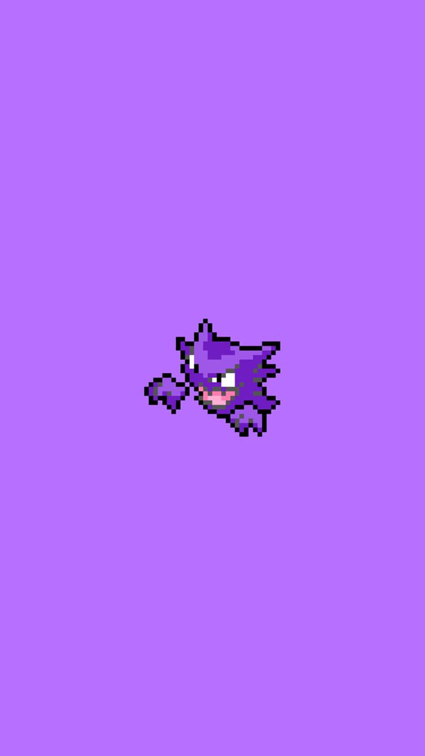 purple pokemon pixel art, pixel pokemon HD phone wallpaper