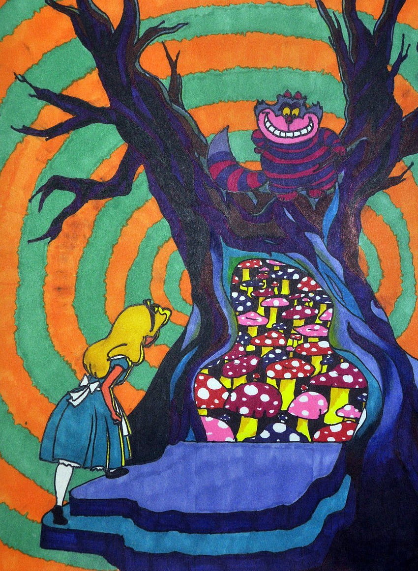 4 Trippy Alice in Wonderland, alice in wonderland aesthetic HD phone wallpaper