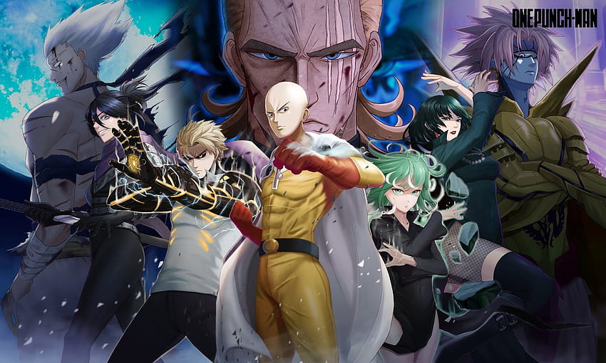 Anime : One, one punch man team HD wallpaper