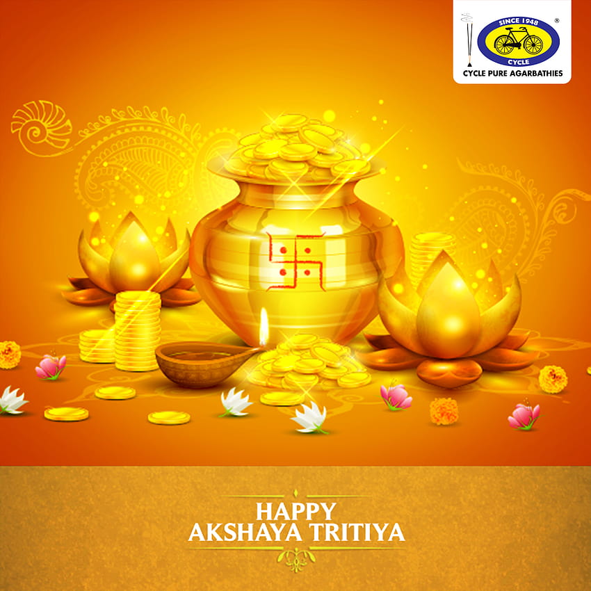 Akshaya Tritiya is believed to be the day when Veda Vyasa wrote, akshay tritiya HD phone wallpaper