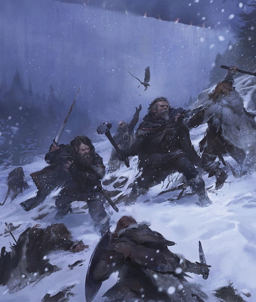 The men of the Night's Watch guard the immense and icy Wall, built, watchguard HD phone wallpaper