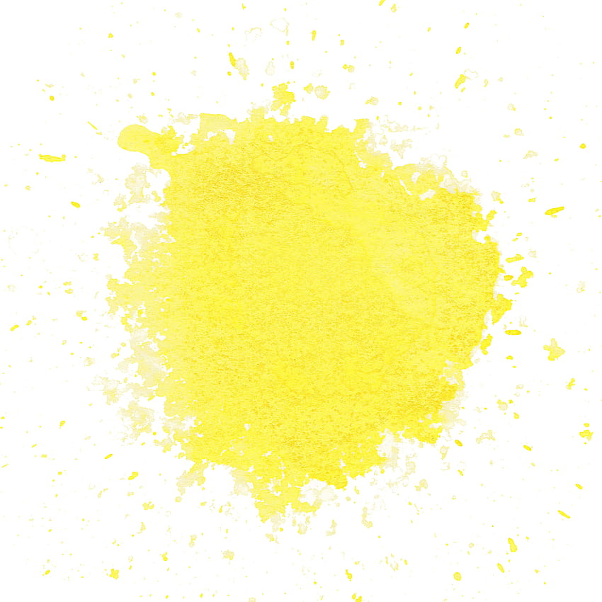 8 żółtych akwarelowych rozprysków tła, niebieski żółty biały kolor powitalny Tapeta na telefon HD