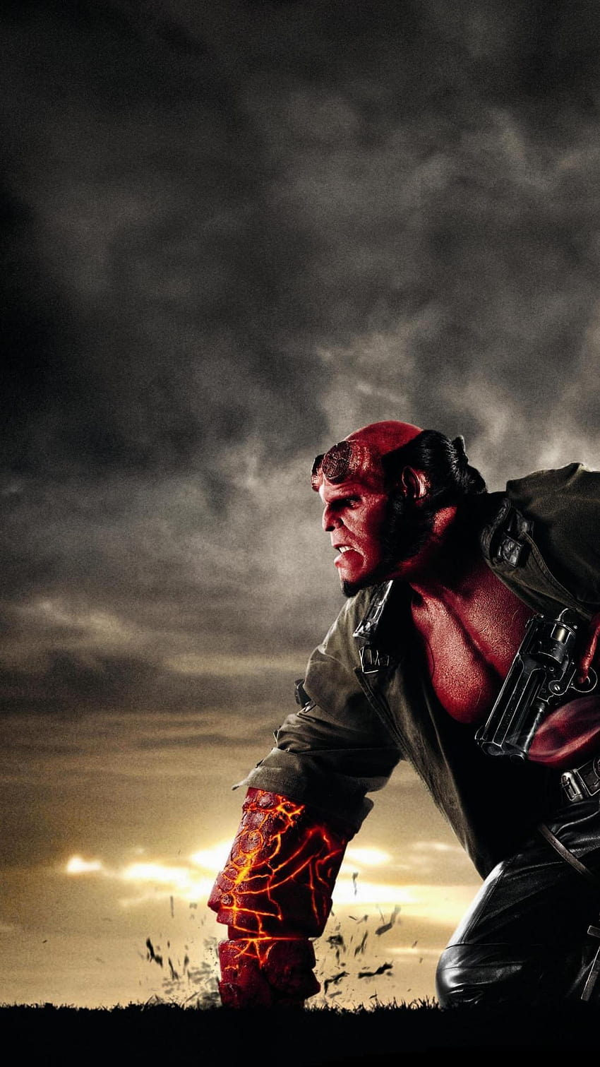 Hellboy 육군 만화 황금 영웅, 지옥 소년 HD 전화 배경 화면