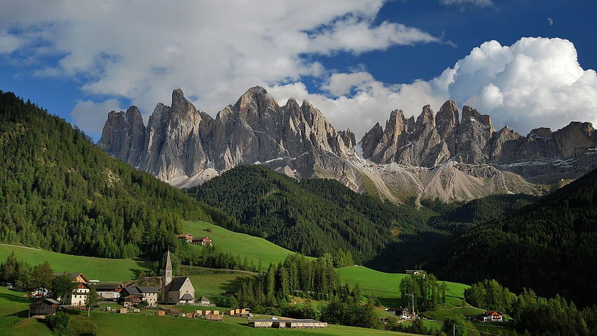 Villages South Tyrol HD wallpaper