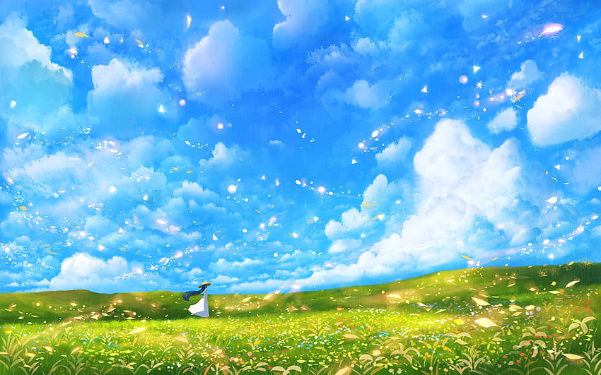 Original Backgrounds  If you enjoy anime summer beautiful landscape HD  wallpaper  Pxfuel