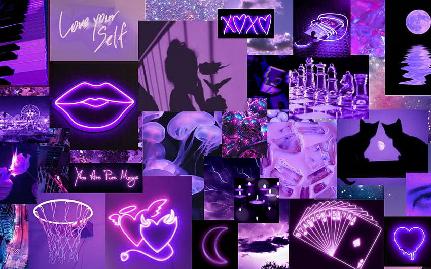 Neon purple aesthetic Purple iphone Cute [1920x1080] for your , Mobile & Tablet, cute aesthetic neon HD wallpaper