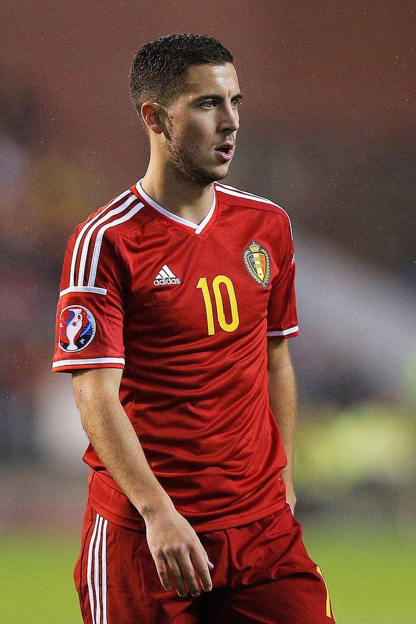 Eden Hazard High Definition, selección de fútbol de Bélgica fondo de pantalla del teléfono