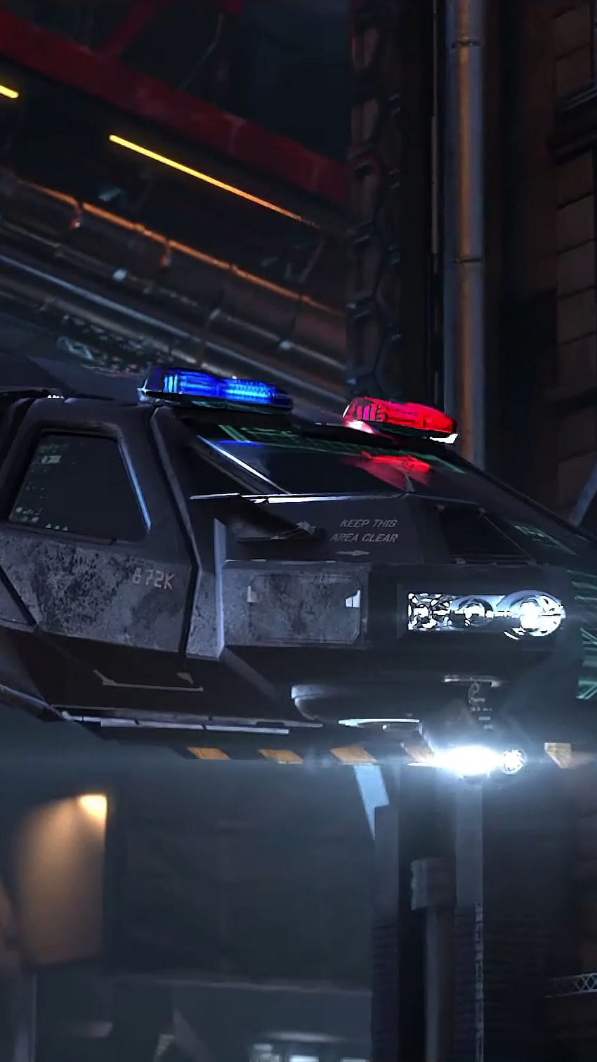 Cyberpunk 2077 Полицейска кола, iphone 11 кола HD тапет за телефон