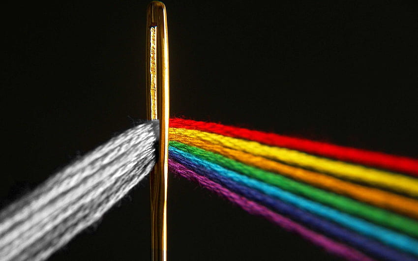Multicolor Thread, colorful needles abstract HD wallpaper