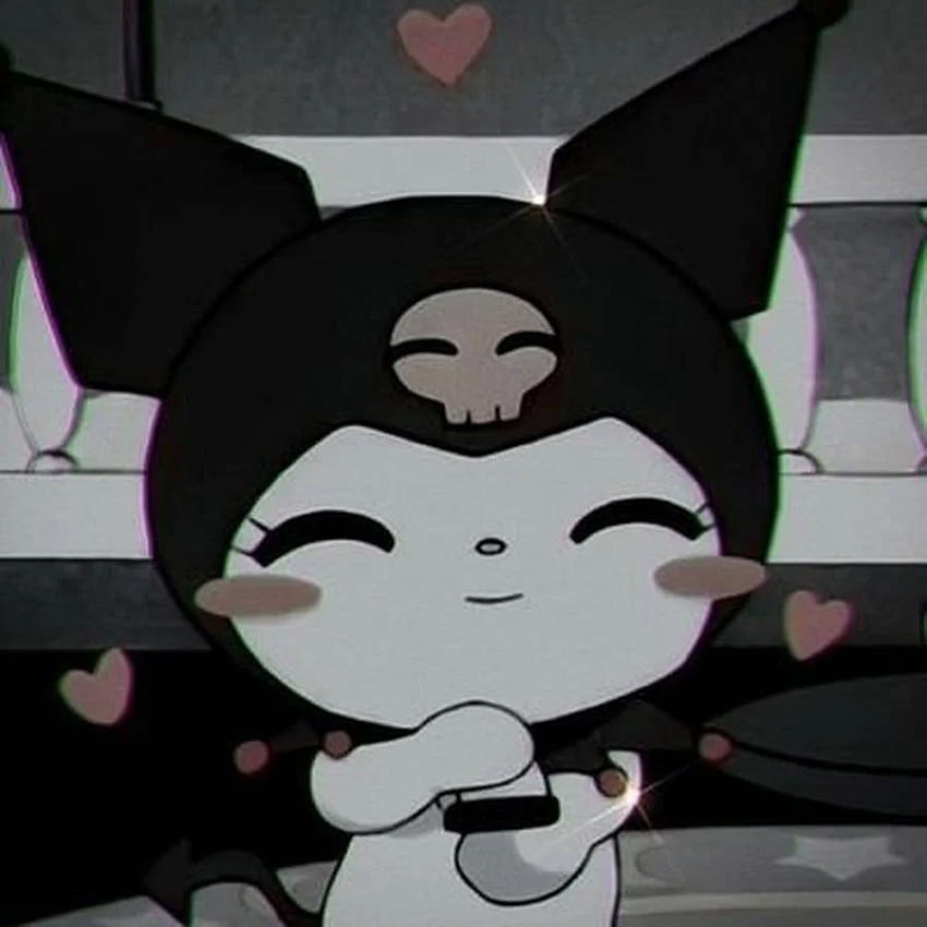 Emo Hello Kitty Kuromi PFP, słodkie emo PFP Tapeta na telefon HD