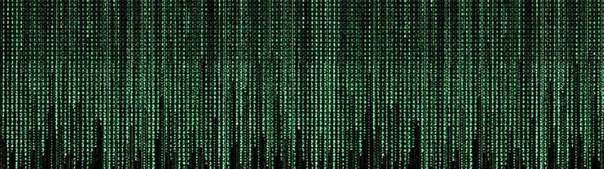 The Matrix Code Dual Monitor, two monitors HD wallpaper