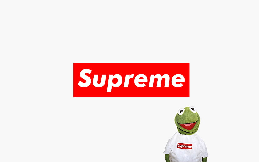 Supreme Kermit the Frog, frog aesthetic laptop HD wallpaper