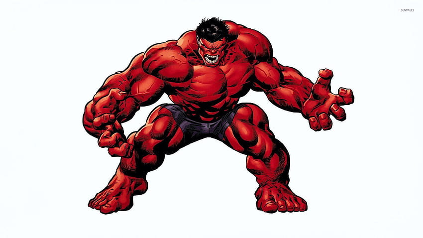 Hulk rojo enojado, hulk vs hulk rojo fondo de pantalla