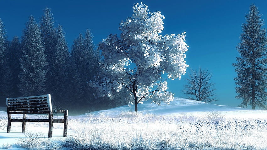 HD desktop wallpaper Anime Winter Night Snow Girl Umbrella download  free picture 1008412