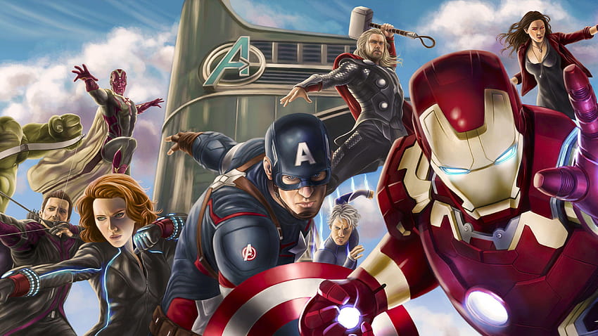 Avengers Assemble Artwork thor , iron man , hulk, captain america 2099 HD wallpaper