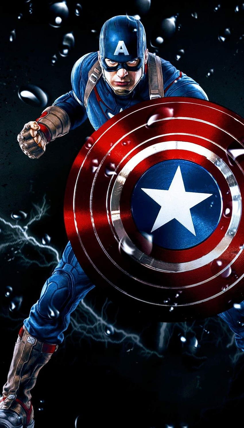 Captain America The Avenger IPhone, téléphone complet Captain America Fond d'écran de téléphone HD