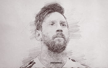 How to Draw Lionel Messi Step by Step Sketch tutorial  Part 2 Pencil  Shading Blending Hair  YouTube