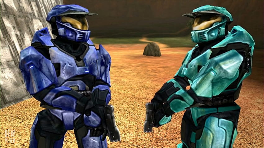 red vs blue caboose wallpaper