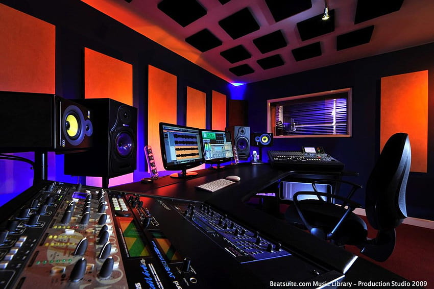 Produção musical, estúdio de produção musical papel de parede HD