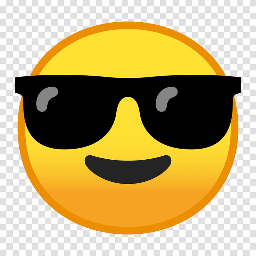 Rosto sorridente com ícone de óculos de sol Goggle Emoji, etiqueta, adesivo, capacete transparente png – Pngset, emoji de óculos de sol Papel de parede de celular HD