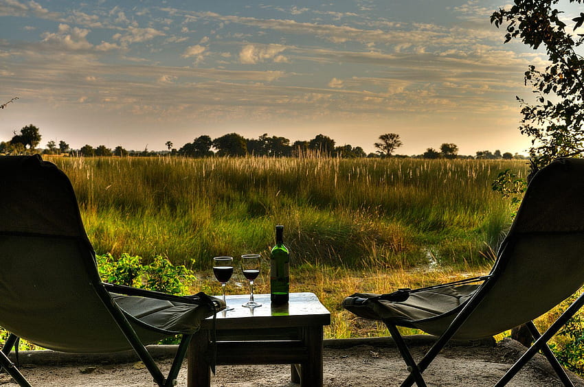 ботсвана, наслада от вино HD тапет