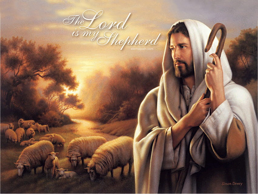 Señor es mi pastor cristiano, el señor es mi pastor fondo de pantalla