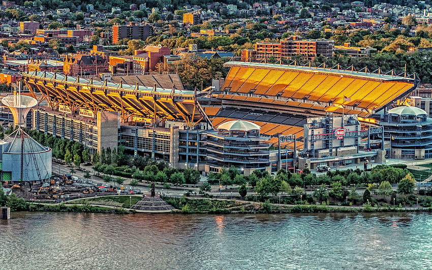 Heinz Field, Pittsburgh Steelers Stadium, Pittsburgh, USA, Stadion futbolu amerykańskiego, NFL z rozdzielczością 2880x1800. Wysoka jakość, pole Tapeta HD
