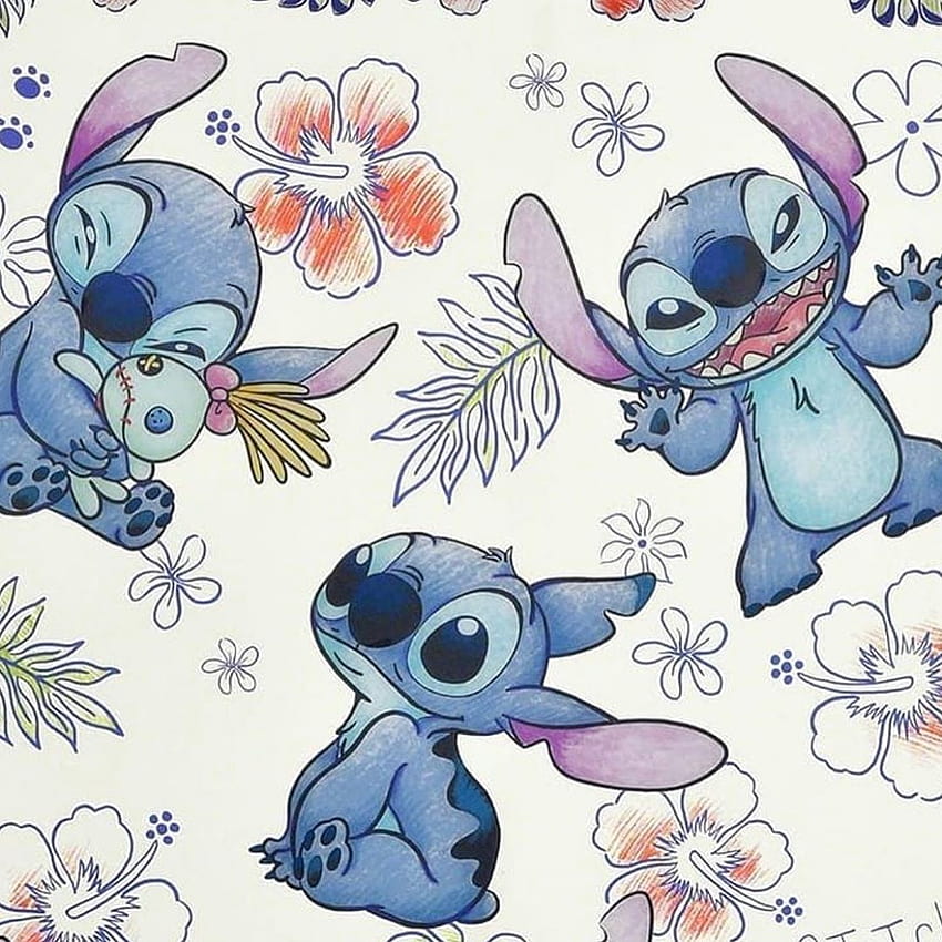 Stitch Lucu yang Menggemaskan, jahitan kawaii wallpaper ponsel HD