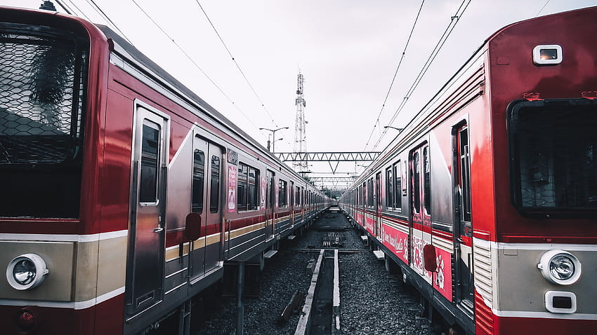 赤い電車 · ストック 高画質の壁紙
