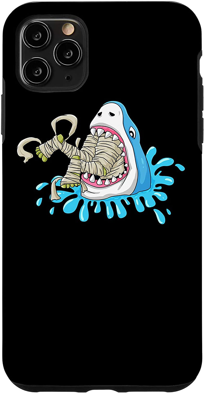Custodia per iPhone 12 mini Shark Eats Mummy Funny Halloween Ragazzi Bambini Ragazze: Cellulari e accessori Sfondo del telefono HD