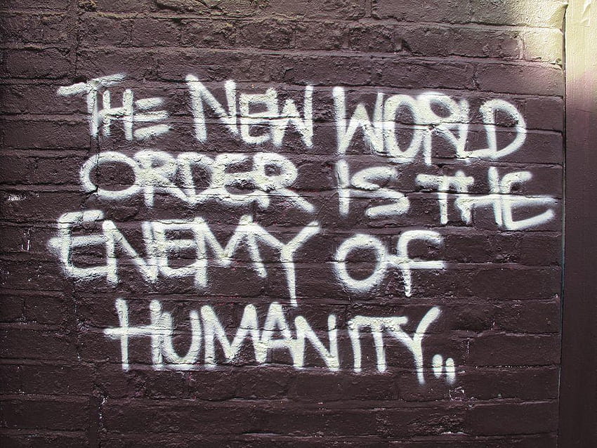 The new world order is the enemy of humanity HD wallpaper