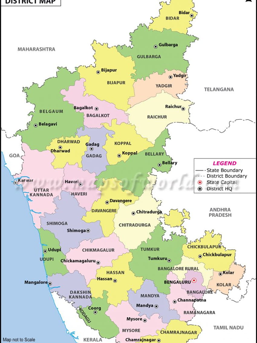 Karnataka Mappa 900 X 1324 433 Kb Jpeg [800x1168] per il tuo, cellulare e tablet Sfondo del telefono HD