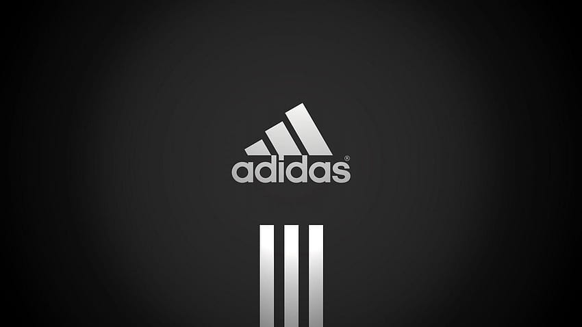 Schwarz-Weiß-Adidas HD-Hintergrundbild