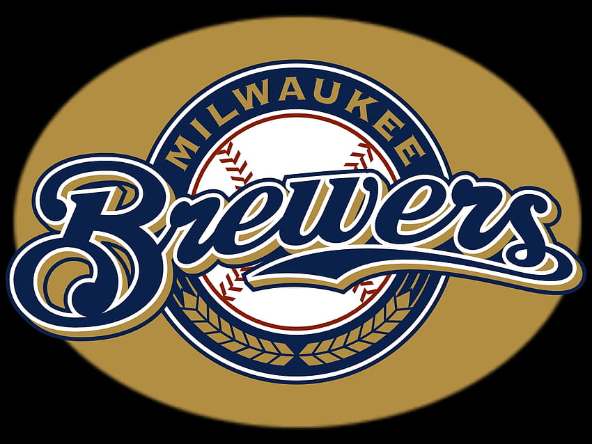 Milwaukee Brewers Baseball Logo, logotipos de beisebol papel de parede HD